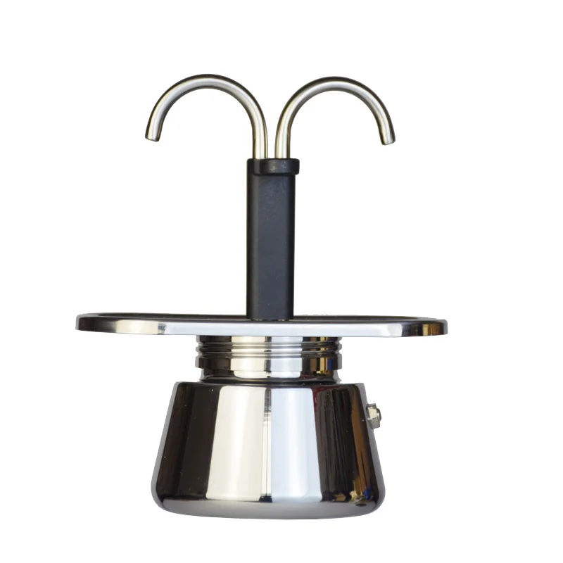 Coffee Equipment Accessories - หม้อต้มกาแฟขนาดเล็ก200มล. หม้อต้มกาแฟทำจากสเตนเลสหลอดคู่304กาต้มน้ำจากอิตาลีหม้อเอสเพรสโซแบบใช้มือหม้อใส่กาแฟ