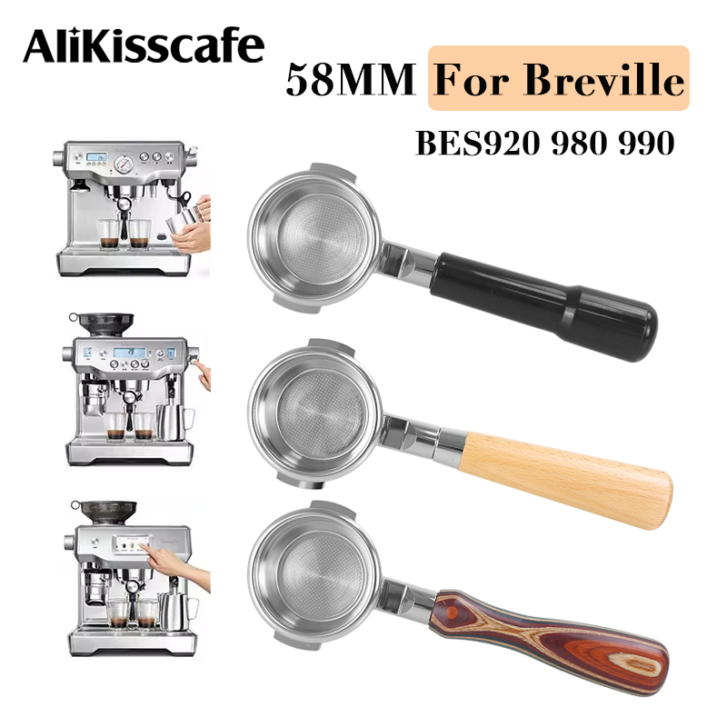 Coffee Equipment Accessories - เครื่องชงกาแฟขนาด58มม. สำหรับ Breville BES920 990 980พร้อมอุปกรณ์เสริมสำหรับชงกาแฟ