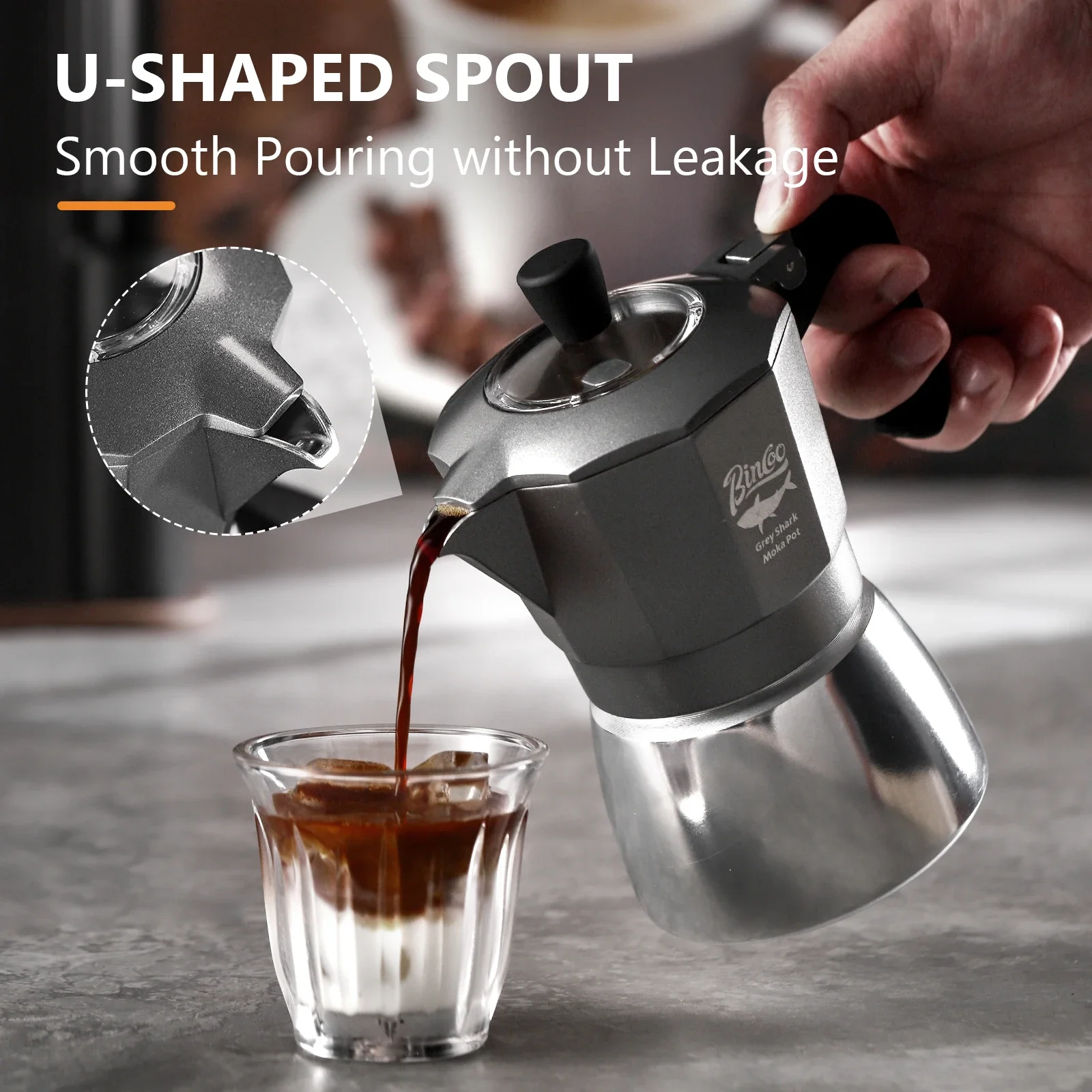 หม้อกาแฟโมก้าพอต Bincoo 2 ถ้วย - Coffee Equipment Accessories บทวิจารณ์และราคา