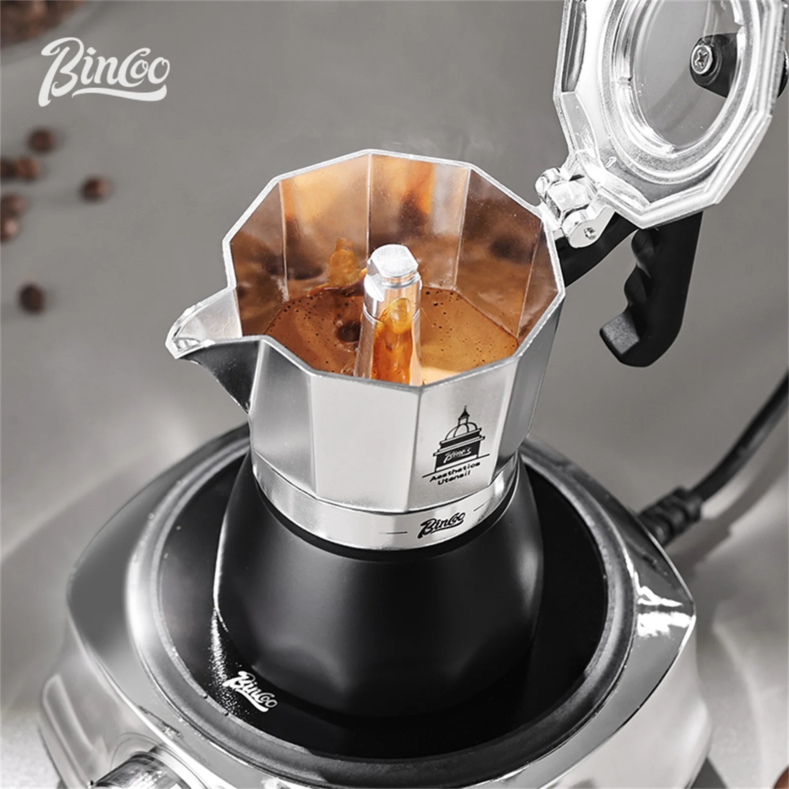 BINCOO วาล์วคู่ Moka Pot,Espre - Coffee Equipment Accessories บทวิจารณ์และราคา