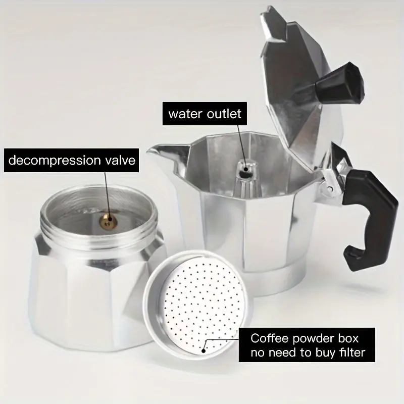 หม้อต้มกาแฟโมก้าอะลูมิเนียมแบบ - Coffee Equipment Accessories บทวิจารณ์และราคา