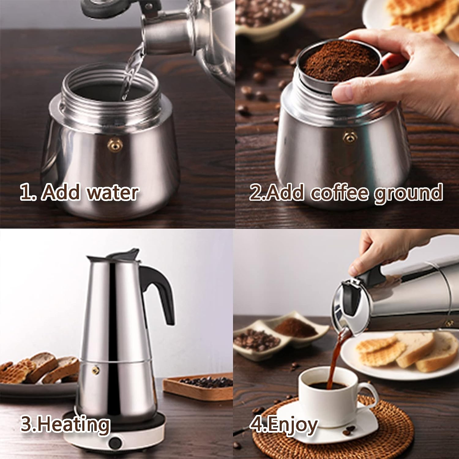 เครื่องชงกาแฟโมคา4/6/9ถ้วย, เค - Coffee Equipment Accessories บทวิจารณ์และราคา